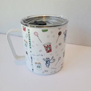 2025 Starbucks X Roller Rabbit 12oz Stainless Steel Mug Tumbler Holiday